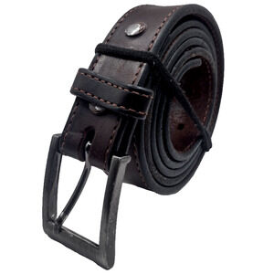 BULLHIDE@ Handcraft Belt Brown Gingerich 100% Leather Made in The USA Size 44